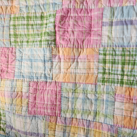 POTTERY BARN Kids Pillow Case Sham Pink Yellow Home Bedding Cotton 26 x 26 - Picture 7 of 7